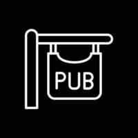 pub firmar vector icono diseño