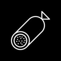 diseño de icono de vector de salami