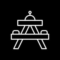 picnic mesa vector icono diseño