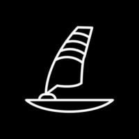 diseño de icono de vector de windsurf