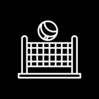 diseño de icono de vector de voleibol de playa