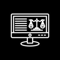 Online court Vector Icon Design