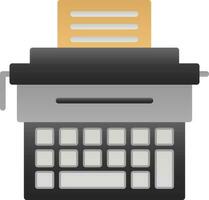 Typewriter Vector Icon Design