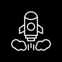 Rocket launch Vector Icon Design