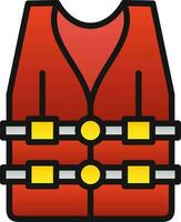 Life vest Vector Icon Design