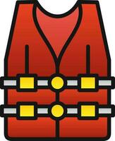 Life vest Vector Icon Design