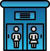 Public toilet Vector Icon Design