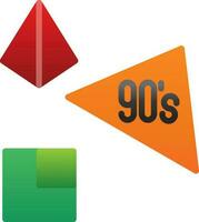 90s Vector Icon Design
