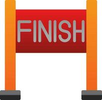 Finish line Vector Icon Design