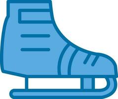 diseño de icono de vector de patinaje sobre hielo