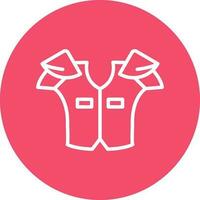 Shoulder pads Vector Icon Design