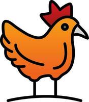 Hen Vector Icon Design