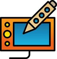 Drawing tablet Vector Icon Design