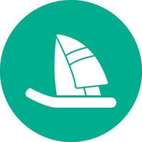 diseño de icono de vector de windsurf