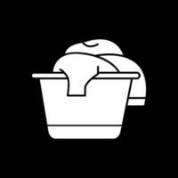 Laundry basket Vector Icon Design