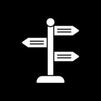 Signpost Vector Icon Design