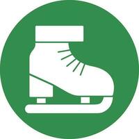 Ice skate Vector Icon Design