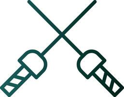 Fencing Vector Icon Design