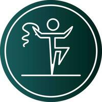 Rythmic gymnastics Vector Icon Design