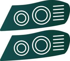 Car lights Vector Icon Design