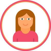 Girl Vector Icon Design