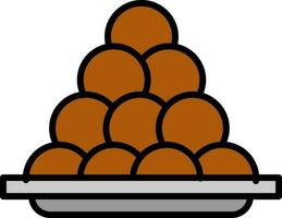 oliebollen vector icono diseño