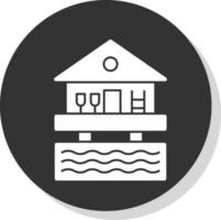 Beach hut Vector Icon Design