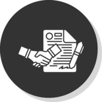 Contract Vector Icon Design