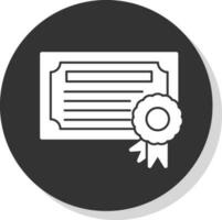 diseño de icono de vector de certificado