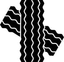 Bacon pie Vector Icon Design