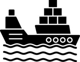 diseño de icono de vector de barco