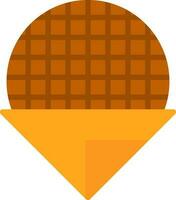 Stroopwafel Vector Icon Design