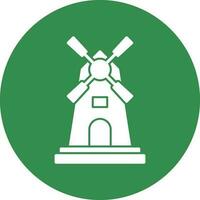 Windmill Vector Icon Design