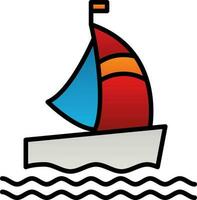 diseño de icono de vector de barco