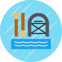 Rafting Vector Icon Design