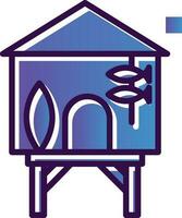 Beach hut Vector Icon Design