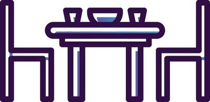 Dining table Vector Icon Design