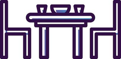 Dining table Vector Icon Design