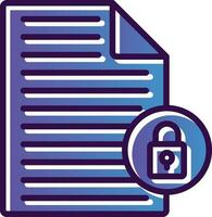 Secure data Vector Icon Design