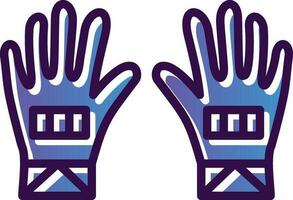 guantes, vector, icono, diseño vector