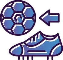 diseño de icono de vector de botas de fútbol