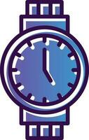 diseño de icono de vector de reloj de pulsera