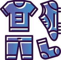 Football uniform Vector Icon Design