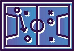 Soccer tactics sketch Vector Icon Design