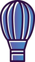 Hot air balloon Vector Icon Design