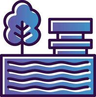 Lake Vector Icon Design