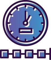 diseño de icono de vector de línea de tiempo