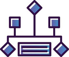 Hierarchical structure Vector Icon Design