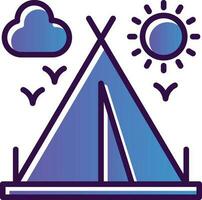 Camping tent Vector Icon Design