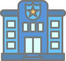 Police station Vector Icon Design